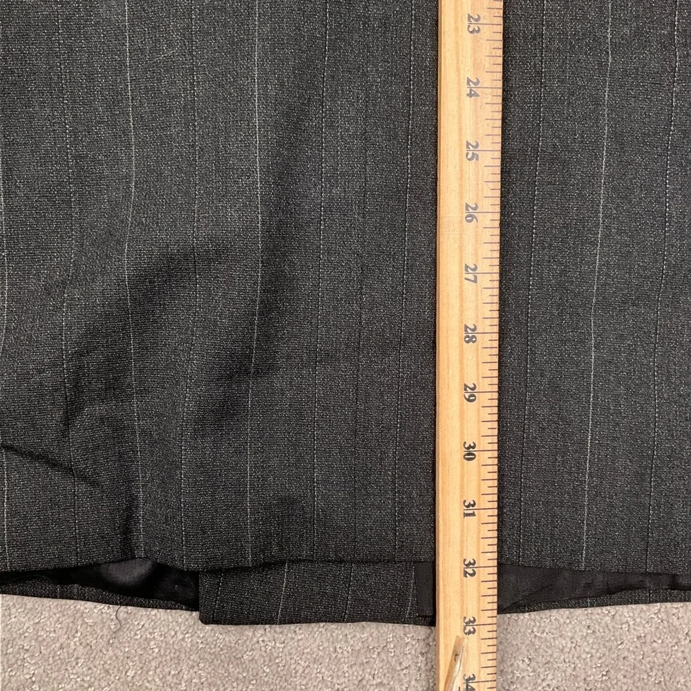 Pierre Cardin Blazer Mens 44R Charcoal Pinstripe Double Breasted‎ Corporate VTG